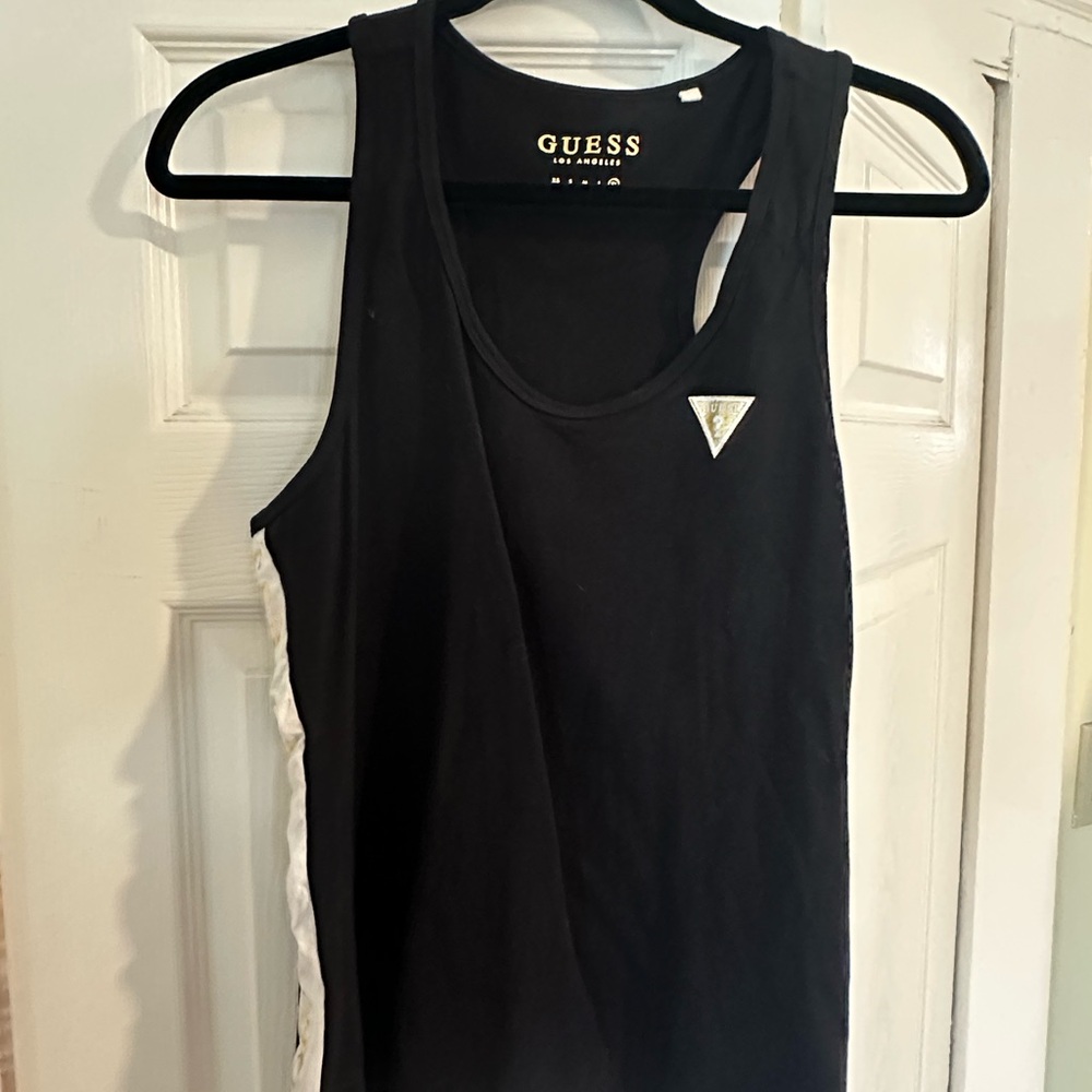 Guess Black Sleeveless Tank Top XL